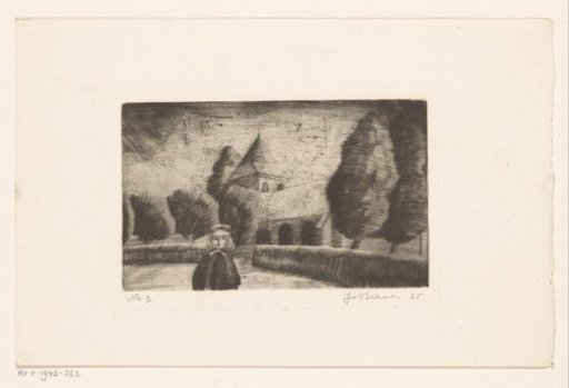 Girl at a church