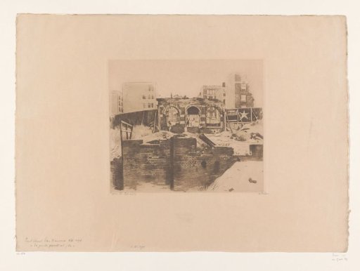 View of Ruins in Post Street, San Francisco