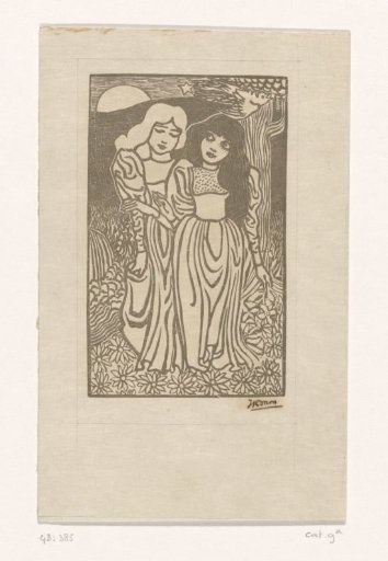 Two Girls in a Landscape