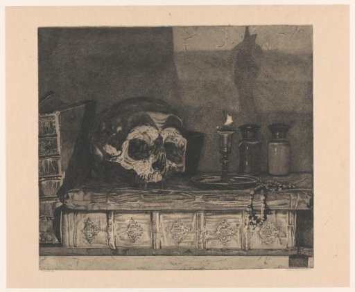 Still life with skull