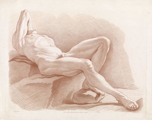 Reclining male nude