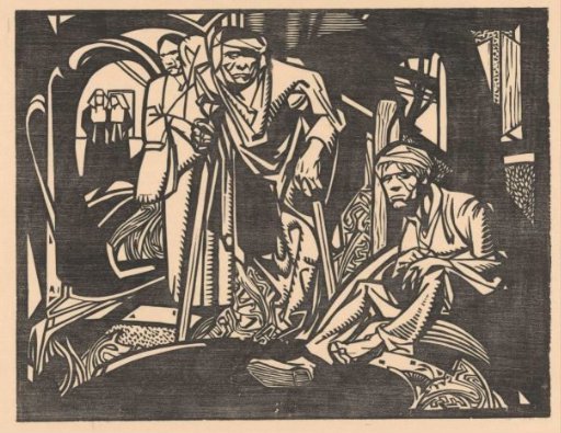 Wounded Men in a Church