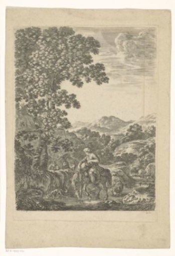 Shepherd on Horseback in a Brook