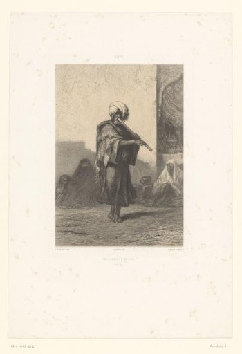 Flute-playing man in Cairo
