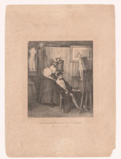 Painter with Woman in His Studio