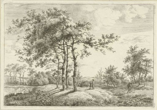 Landscape with a mother and child