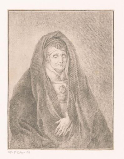 Portrait of an unknown old woman