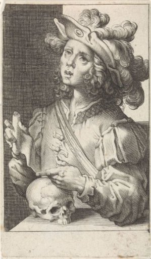 Young Man with a Skull