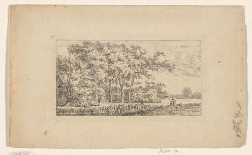 Landscape with a fisherman