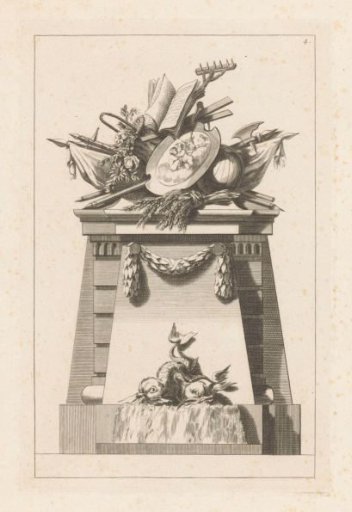 Fountain with dolphins