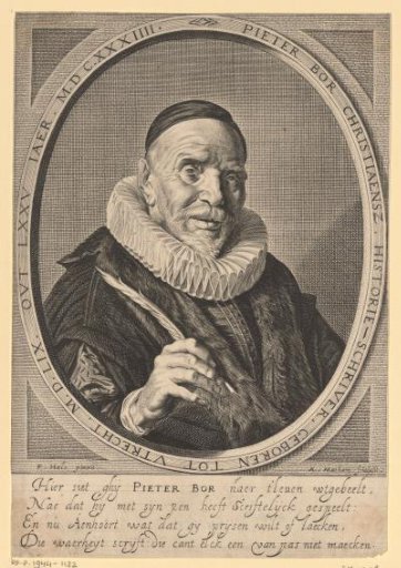 Portrait of Pieter Christiaansz. Bor at the age of 75