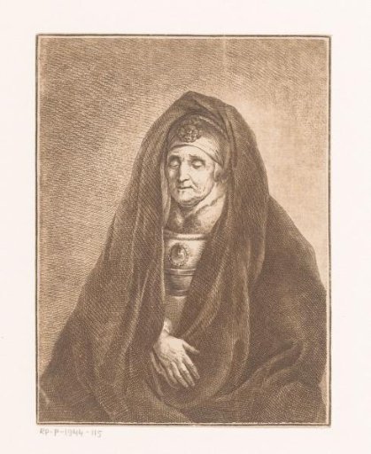 Portrait of an unknown old woman