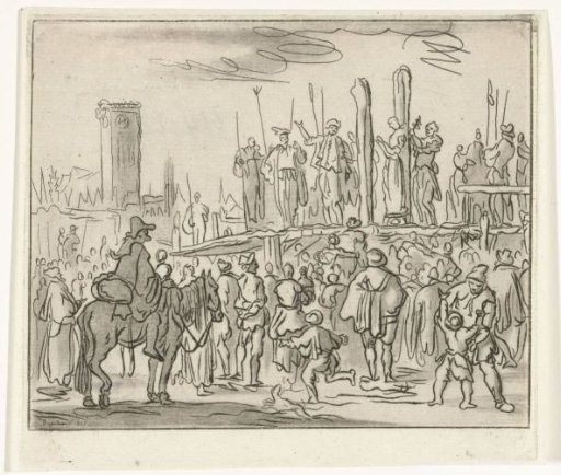 Jan Woutersz van Kuyk and Adriaanken Jans Burned in Dordrecht, 1572