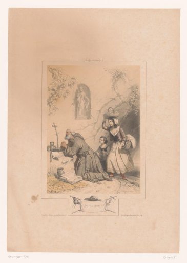 Woman and child visit a hermit