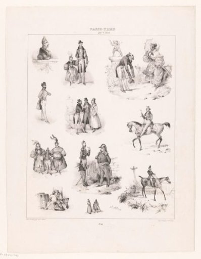 Eleven scenes of human pastime