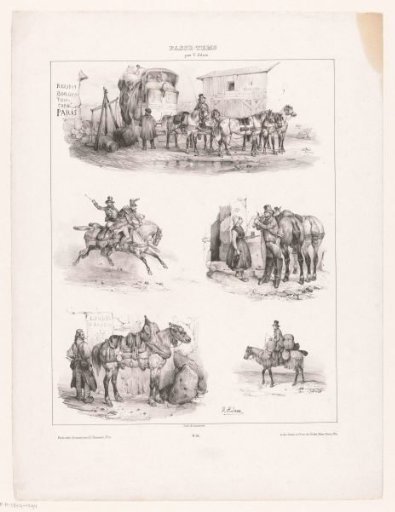Five scenes of human pastime