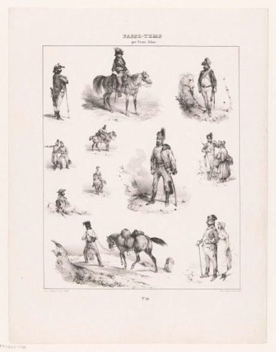 Eleven scenes of human pastime
