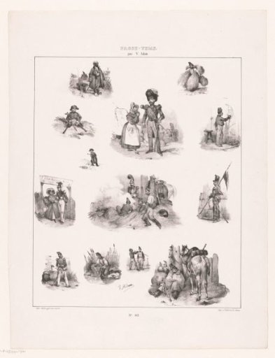 Thirteen scenes of human pastime