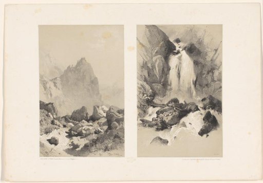 Mountain landscape with rocks