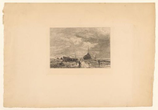Beach view at low tide
