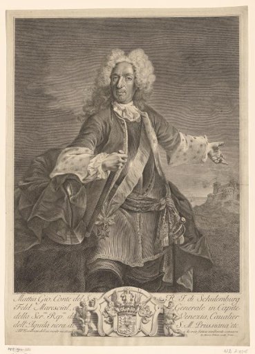 Portrait of Matthias Johann von der Schulenburg