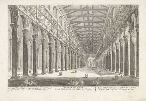 Interior of S. Paolo fuori le Mura