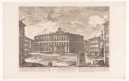 View of the Piazza Montecitorio