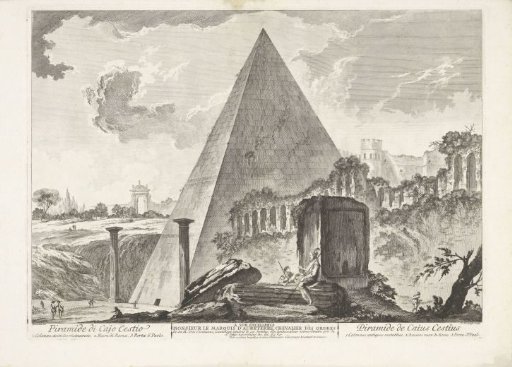 Pyramid of Cestius in Rome