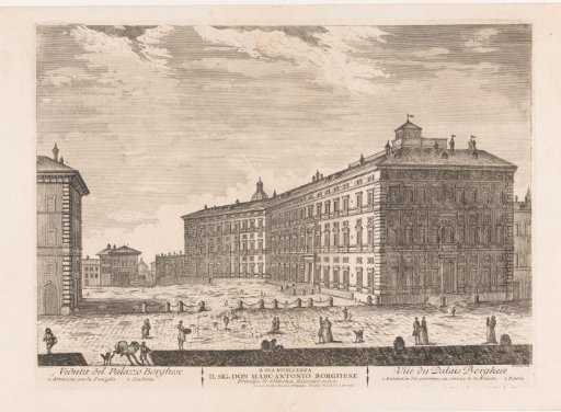 View of the Palazzo Borghese