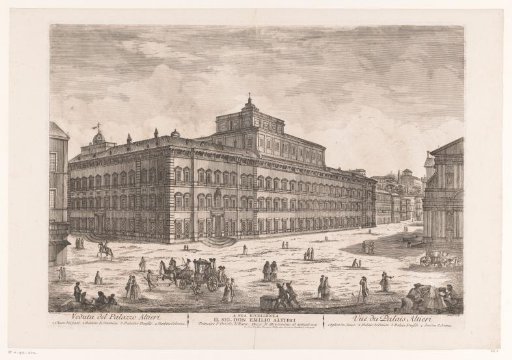 View of the Palazzo Altieri in Rome