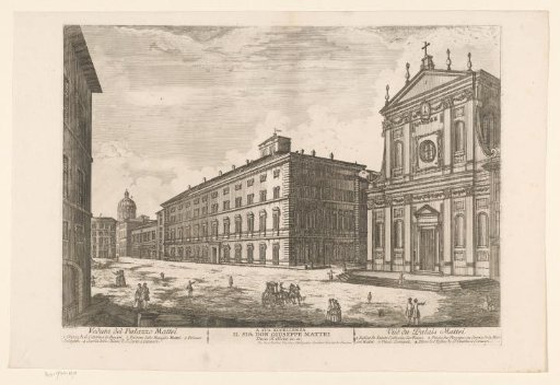 View of the Palazzo Mattei, in Rome