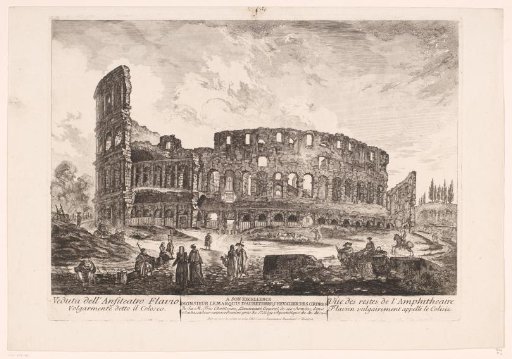 View of the Colosseum in Rome
