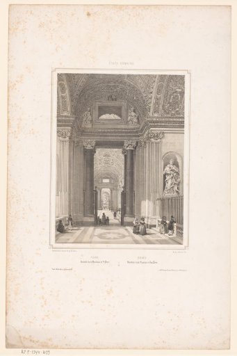 View of the vestibule of St. Peter's Basilica, in Vatican City