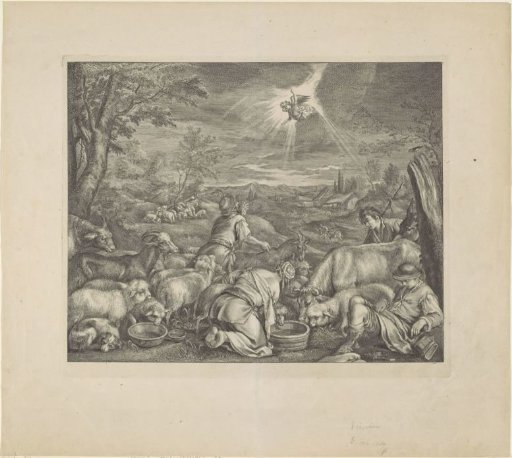 Abraham Departing for Shechem / The Annunciation to the Shepherds