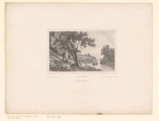 Man and woman resting on the bank of a river at evening
