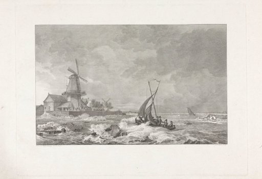 Louis Napoleon sailing from Dalem to Gorinchem, 1809