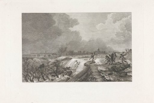 Breach of the dike at Kedichem, 1809