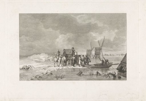 Louis Napoleon on the Dalem dike, 1809