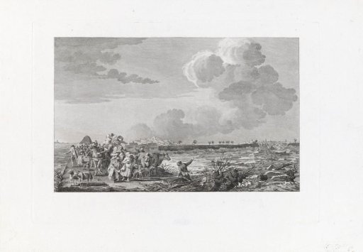 Inhabitants of Hedikhuizen fleeing, 1799
