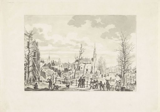 Ruins on the Rapenburg in Leiden after the Disaster, 1807