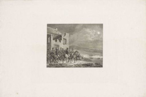 Meeting between Wellington and Blücher after the Battle of Waterloo, 1815
