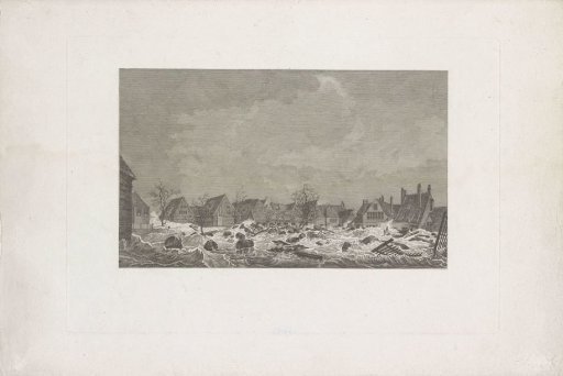 Breach of the Wijnbergse Kaai in Vlissingen, 1808
