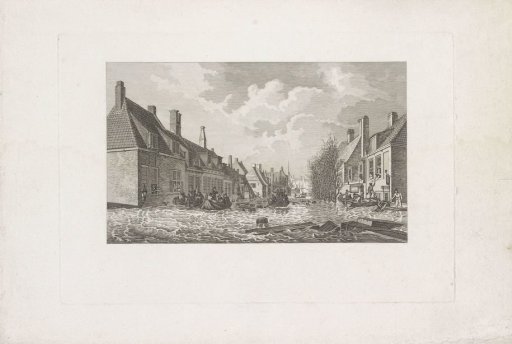 Flooding in the Palingstraat in Vlissingen, 1808