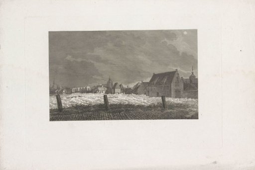Flooding at the Molenwater and the Harbor in Veere, 1808