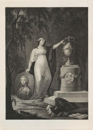 Allegorical tomb monument for Prince Frederick, 1799
