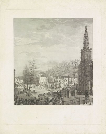 Destruction on the Steenschuur after the Leiden gunpowder explosion, 1807