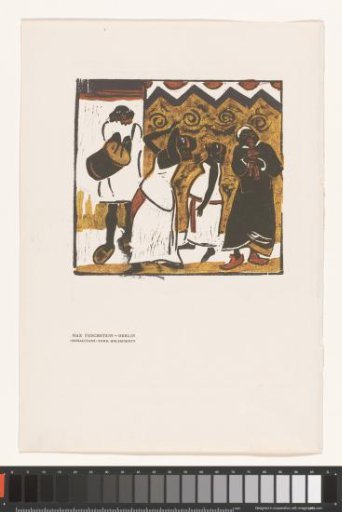 Reproduction of: Dancing and music-making Somalis