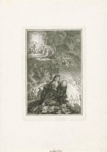 Plate for the title page of: Jan Fokke, History of the Amsterdam Theatre, 1772