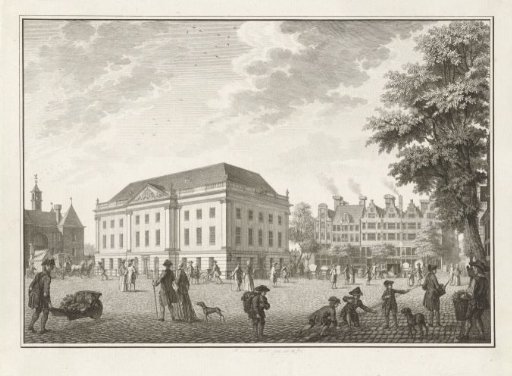 View of the theatre on the Leidseplein in Amsterdam, 1774