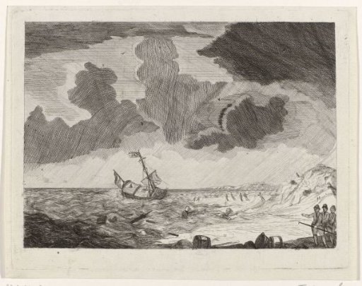 Stranding of the General Barker at Zandvoort, 1781